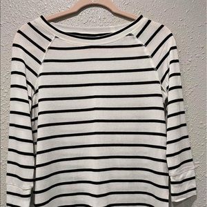 41 Hawthorn striped top 3/4 sleeve size Medium